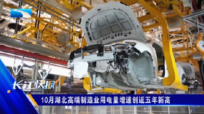 10月湖北高端制造业用电量增速创近五年新高