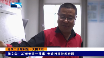 劳模工匠耀荆楚·大国工匠丨杨文华：37年专注一件事 专攻行业技术难题