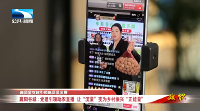 高质量党建引领高质量发展∣襄阳谷城：党建引领助农直播 让“流量”变为乡村振兴“正能量”