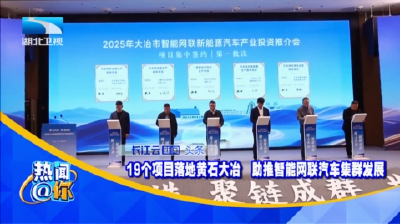 19个项目落地黄石大冶 助推智能网联汽车集群发展