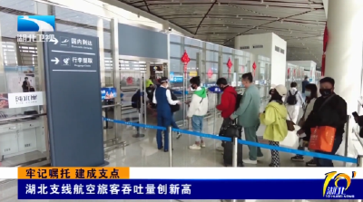 牢记嘱托 建成支点 | 湖北支线航空旅客吞吐量创新高