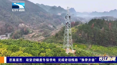 恩施宣恩：攻坚迎峰度冬保供电 完成老旧线路“换骨升级”