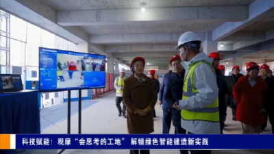 科技赋能！观摩“会思考的工地” 解锁绿色智能建造新实践