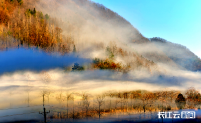 襄阳南漳：深山晨雾如画卷