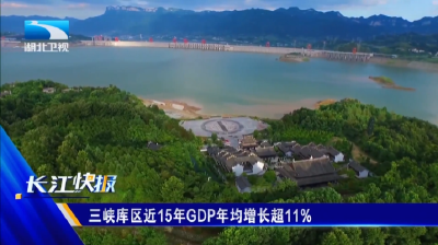三峡库区近15年GDP年均增长超11%