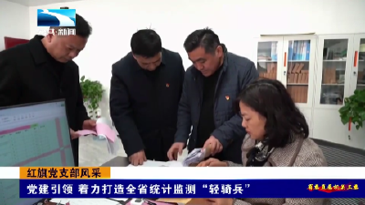 红旗党支部风采 | 党建引领着力打造全省统计监测“轻骑兵”