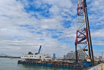 海南三亚国际邮轮港一期项目分项工程开工