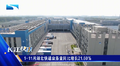 1-11月湖北快递业务量同比增长21.60％