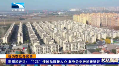 我为群众办实事 | 荆州经开区：“123”便民品牌暖人心 服务企业居民获100%好评