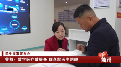 民生实事正在办 | 曾都：数字医疗破壁垒 群众就医少跑腿