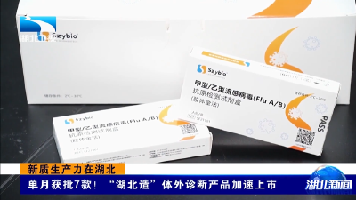 新质生产力在湖北 | 单月获批7款！“湖北造”体外诊断产品加速上市