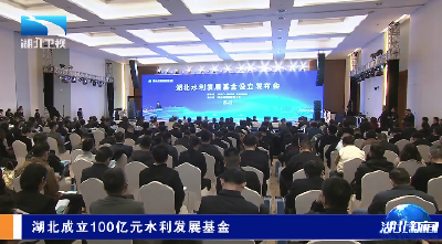 湖北成立100亿元水利发展基金