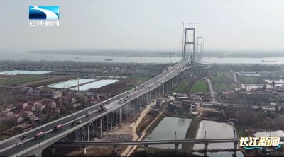 武汉双柳长江大桥及接线工程沥青摊铺完成