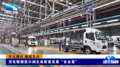 牢记嘱托 建成支点 | 用电数据显示湖北高质量发展“含金量”