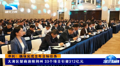 冲刺！确保完成全年目标任务 | 大湾区楚商追投荆州 33个项目引资312亿元
