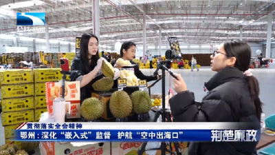 贯彻落实全会精神∣鄂州：深化“嵌入式”监督 护航 “空中出海口”