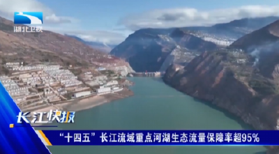 “十四五”长江流域重点河湖生态流量保障率超95% 