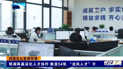 鄂湘两县深化人才协作 新发54张 “龙凤人才”卡