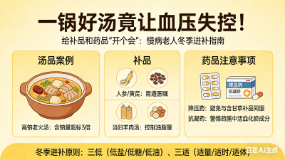 一锅好汤竟让血压失控！给补品和药品“开个会”：慢病老人冬季进补指南
