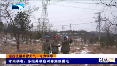 孝南供电：多措并举应对寒潮保供电