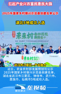湖北5地入选2025年国家乡村振兴示范县创建名单