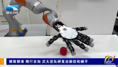 抓取精准 爬行自如 武大团队研发出新款机械手