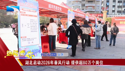 湖北启动2026年春风行动 提供超80万个岗位
