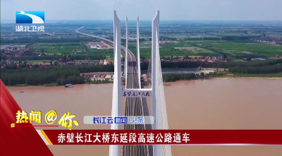 赤壁长江大桥东延段高速公路通车