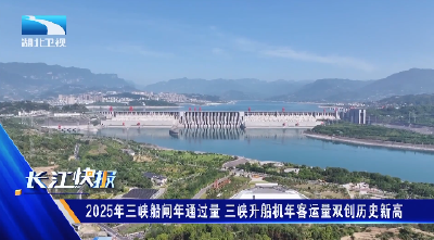 2025年三峡船闸年通过量、三峡升船机年客运量双创历史新高