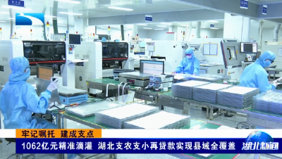 牢记嘱托 建成支点 | 1062亿元精准滴灌 湖北支农支小再贷款实现县域全覆盖