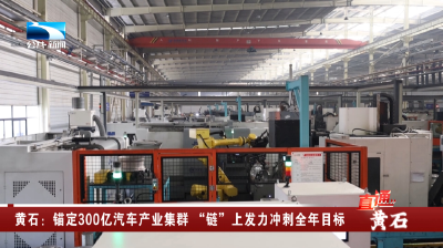 黄石：锚定300亿汽车产业集群 “链”上发力冲刺全年目标