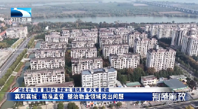 基层监督进行时 | 襄阳襄城：精准监督 整治物业领域突出问题