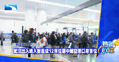 武汉出入境人数连续12年位居中部空港口岸首位
