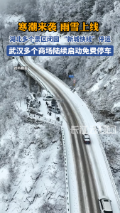 寒潮来袭 雨雪上线  湖北多地紧急通知：临时关闭！停运！免费停车！