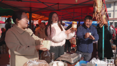 襄阳宜城刘猴镇首届“山水山货”集市火热开市