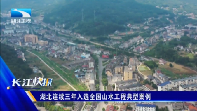 湖北连续三年入选全国山水工程典型案例