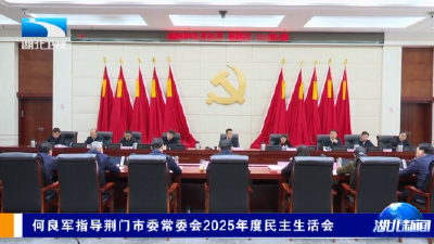 何良军指导荆门市委常委会2025年度民主生活会