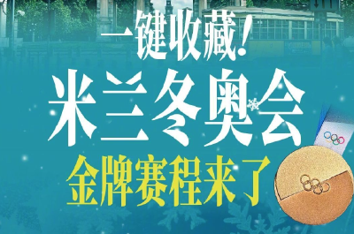 收藏！米兰冬奥北京时间观赛日历来了