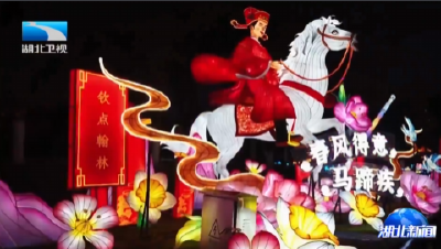 记者探访：会发光的“童话” 武汉园博园花灯会上新了