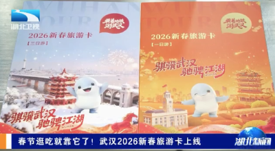 春节逛吃就靠它了！武汉2026新春旅游卡上线