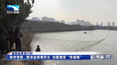 基层监督进行时∣随州曾都：精准监督惠民生 闲置塘变“幸福堰”