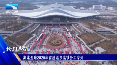 湖北迎来2026年首趟返乡高铁务工专列