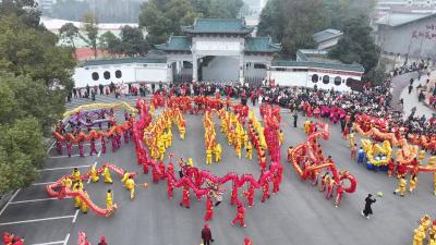 16条金龙闹小年！红安这场非遗大巡游 直接把年味拉满