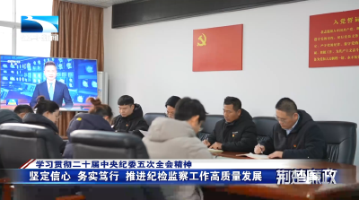 学习贯彻二十届中央纪委五次全会精神∣荆州：深学笃行 切实把全会精神牢记于心 落实于行
