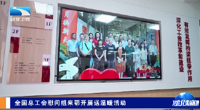 全国总工会慰问组来鄂开展送温暖活动