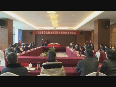凤山卓尔文化古镇项目投资协议签约仪式举行 项目总投资20亿元