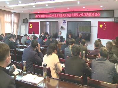 罗田县水利和湖泊局党史学习教育动员会