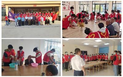 罗田县实验高级中学共青团志愿队到县福利院开展送温暖活动