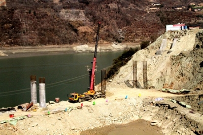 纪道清到十竹路房县段建设现场办公