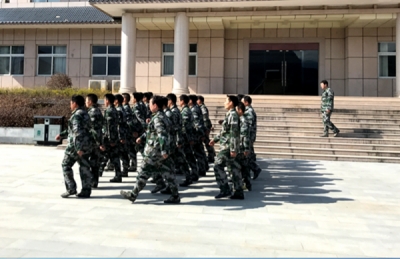 九道乡春季民兵集结培训 正在进行中